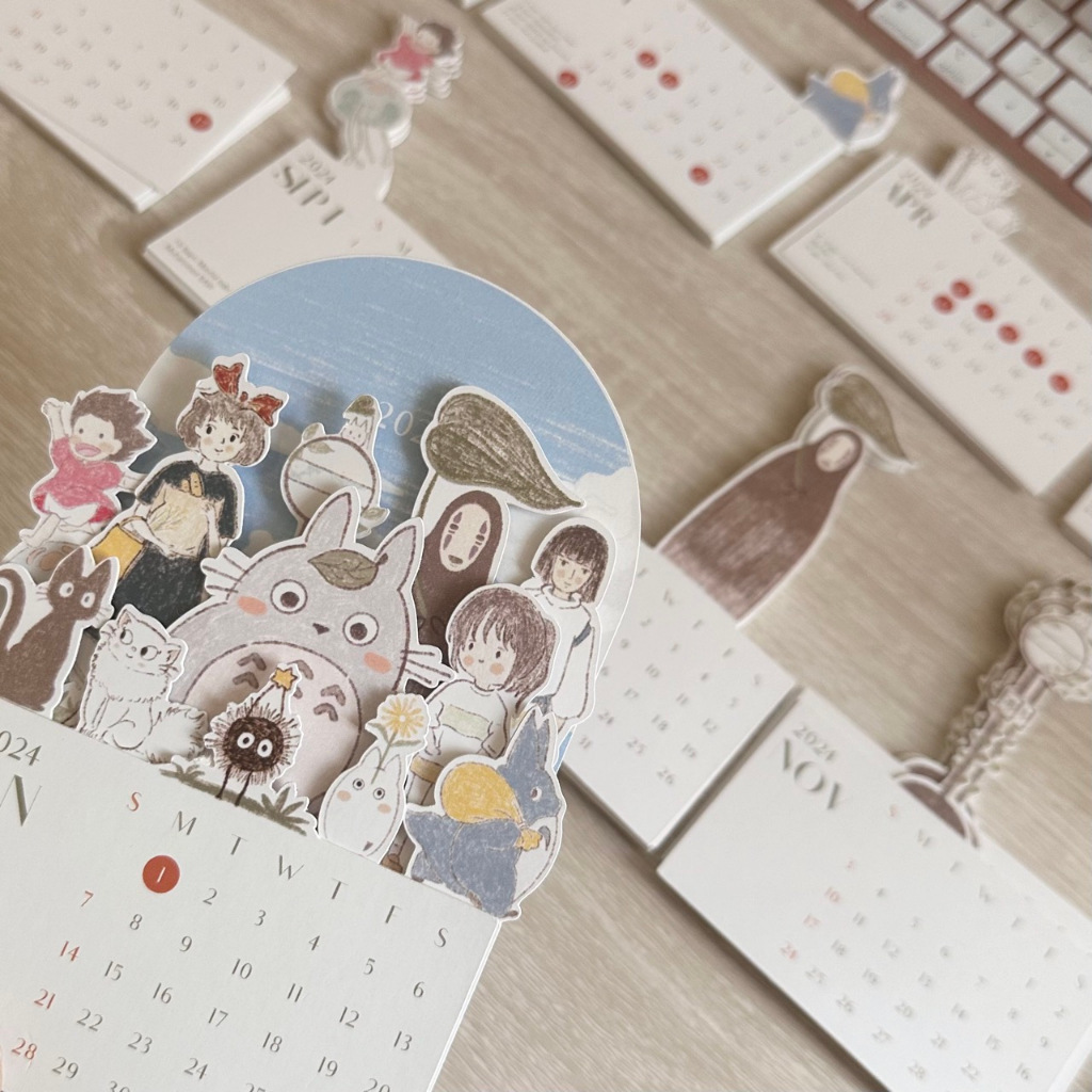 2025 GHIBLI CHARACTER CALENDAR DESK CALENDAR TABLE CALENDAR GHIBLI