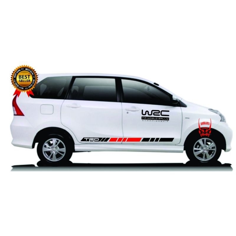 Sticker Sticker Cutting Car Wrc Stripping Under Door List Avanza Trd