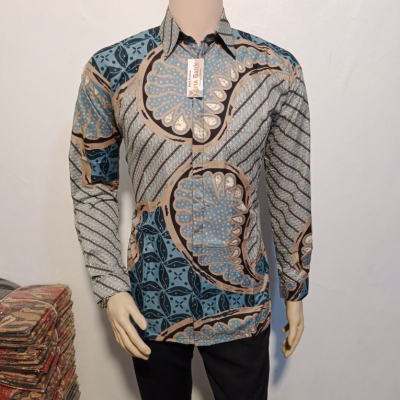 KEMEJA Men S Modern Batik Shirt Senoo Soft Original Arta Batik Super