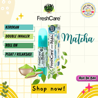 Freshcare Smash Matcha Roll On 3 IN 1 Double Inhaler Kerokan Roll