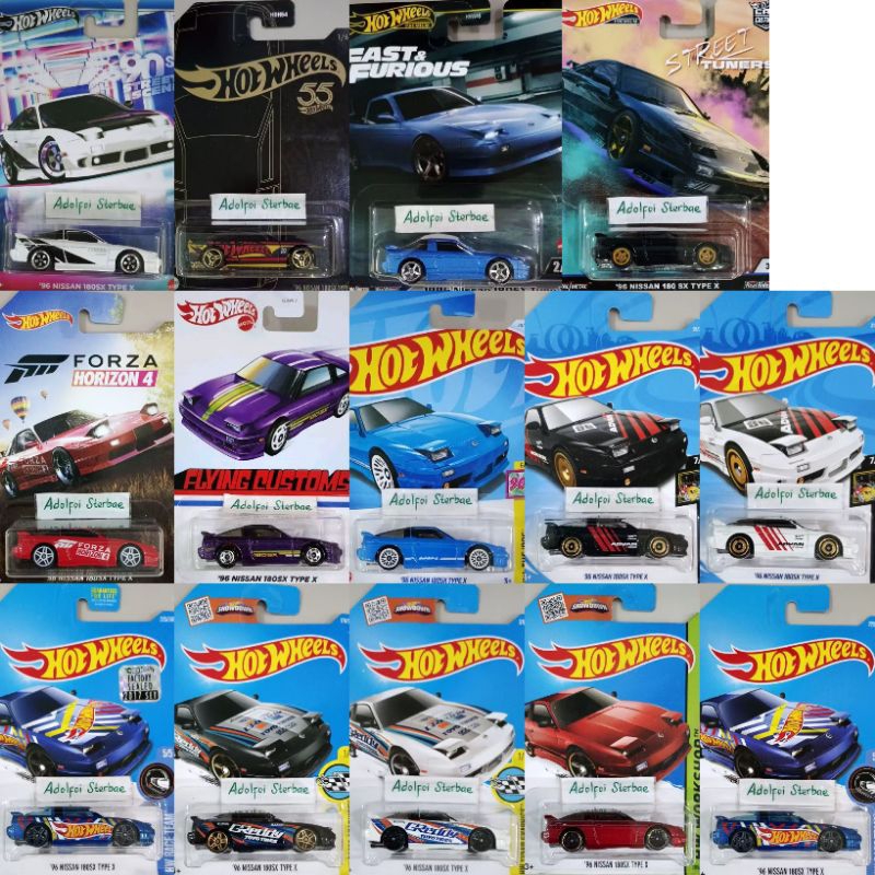 TOYO HW Hot Wheels 96 1996 Nissan 180SX Type Furious Street Scene