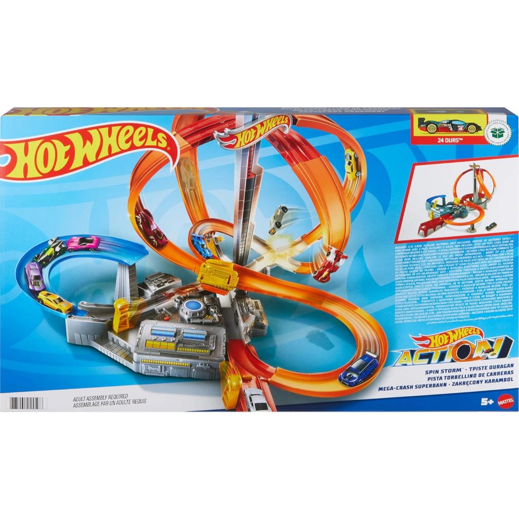 LIMITED STOCK HOT WHEELS TRACK SET SPIN STORM INTERESTINGS FOR