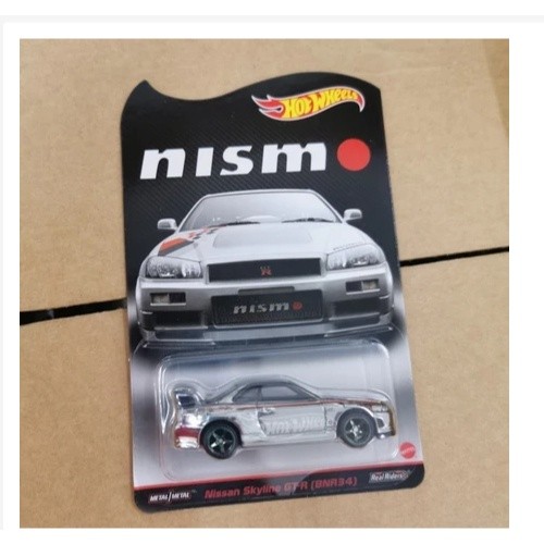 NEW HOT WHEELS RLC NISSAN SKYLINE GT R R BNR SILVER CHROME NISMO