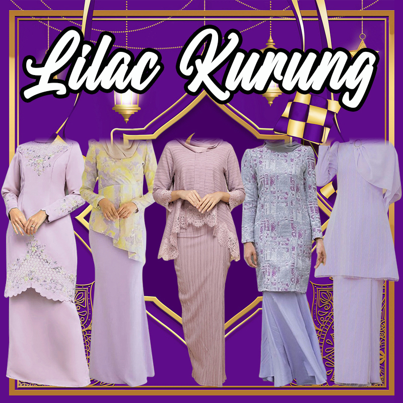 Baju Kurung Bridesmaid Series Purple Lilac Baju Kurung Moden Baju Raya