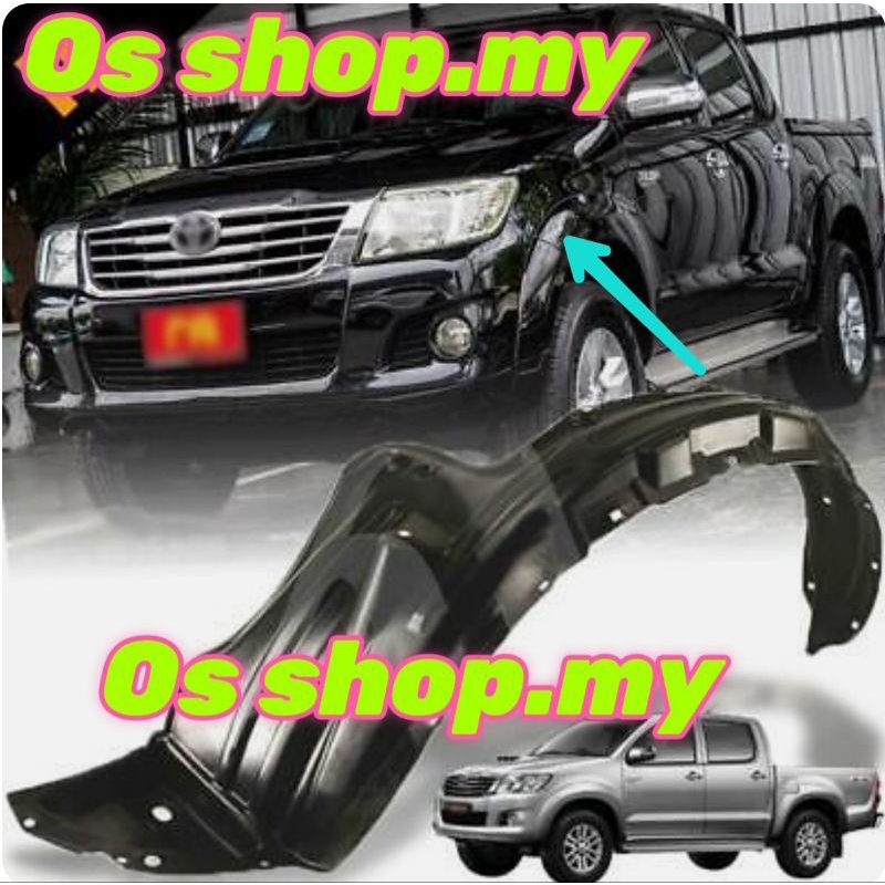 Toyota Hilux Kun Vigo Front Fender Liner Daun Pisang Cover