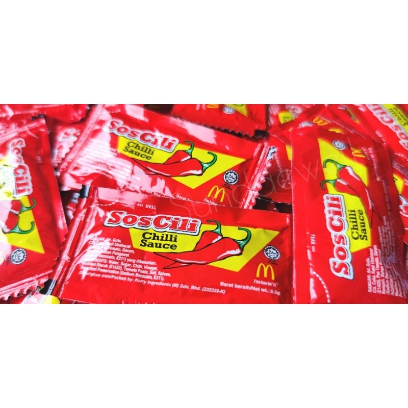 Travel Portable Pack Sachet Chilli Sauce Tomato Cili Sos Pedas Sedap