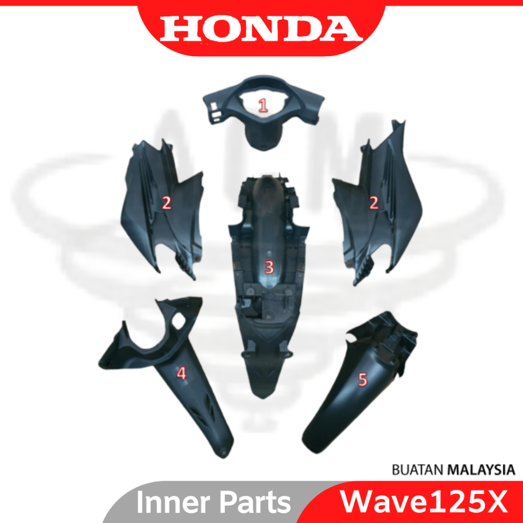 Honda Wave X Inner Non Color Parts Coverset Body Cover Set Wave X