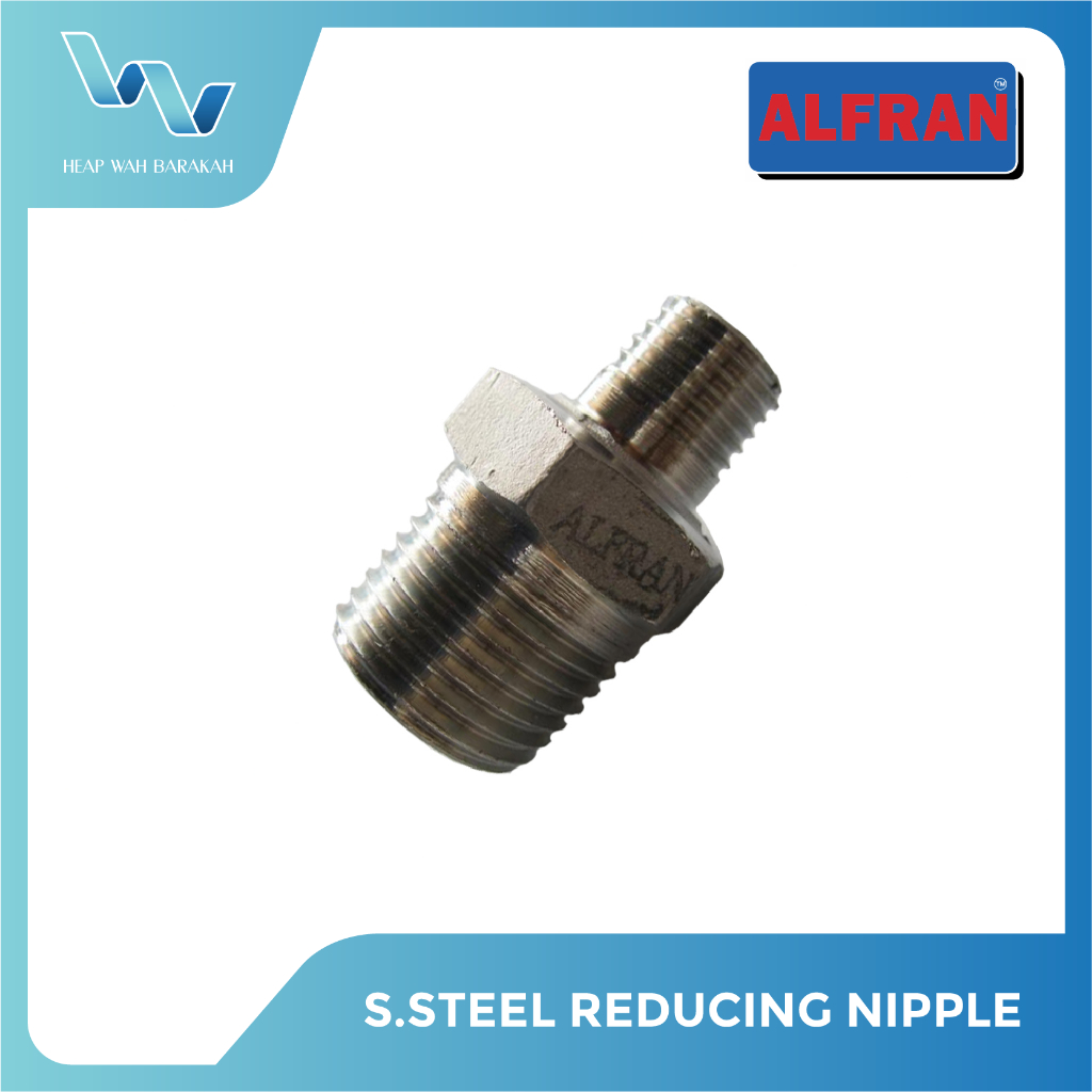 Alfran Stainless Steel Fitting Reducing Nipple Sirim Span