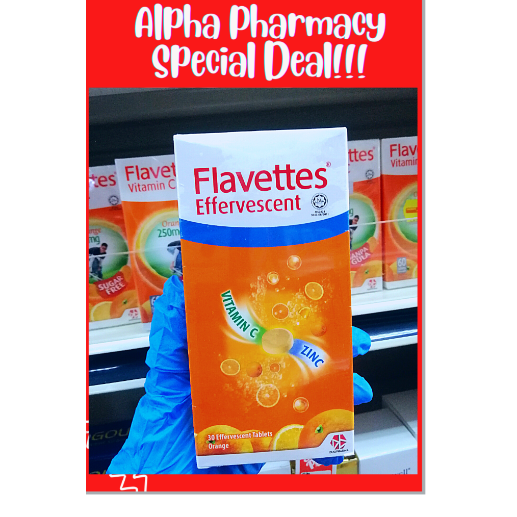 Flavettes Vitamin C Plus Zinc Mg S Effervescent Shopee Singapore