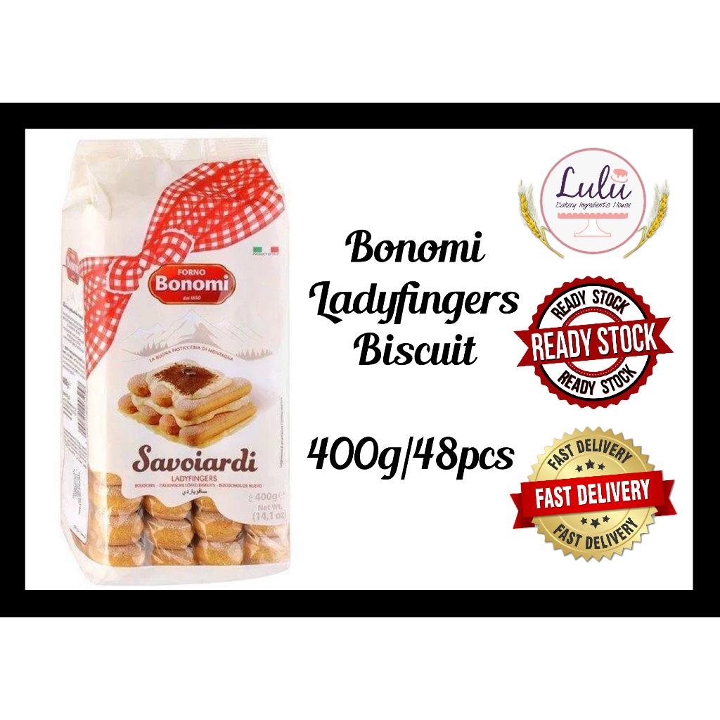 400g 48pcs Forno Bonomi Savoiardi Ladyfingers Biscuit Italy Halal