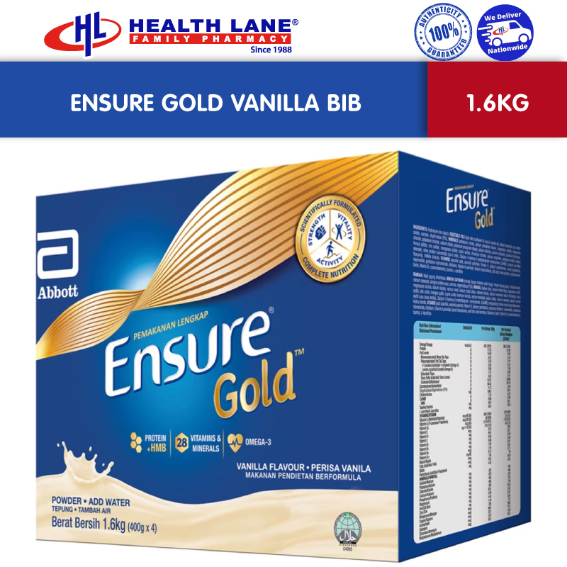 Ensure Gold Vanilla Bib Complete Nutrition Kg Shopee Singapore