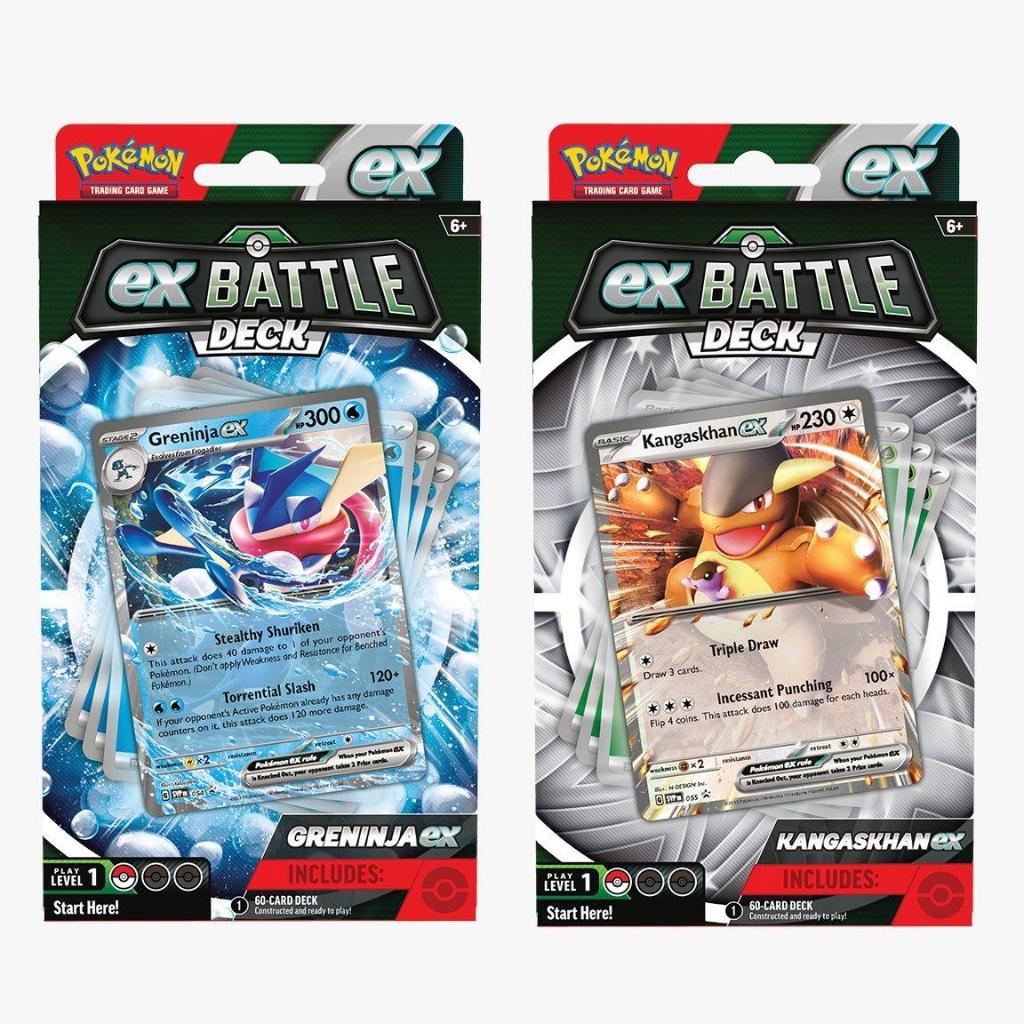 Pokémon TCG Scarlett Violet Greninja Ex Kangaskhan Ex Battle Decks