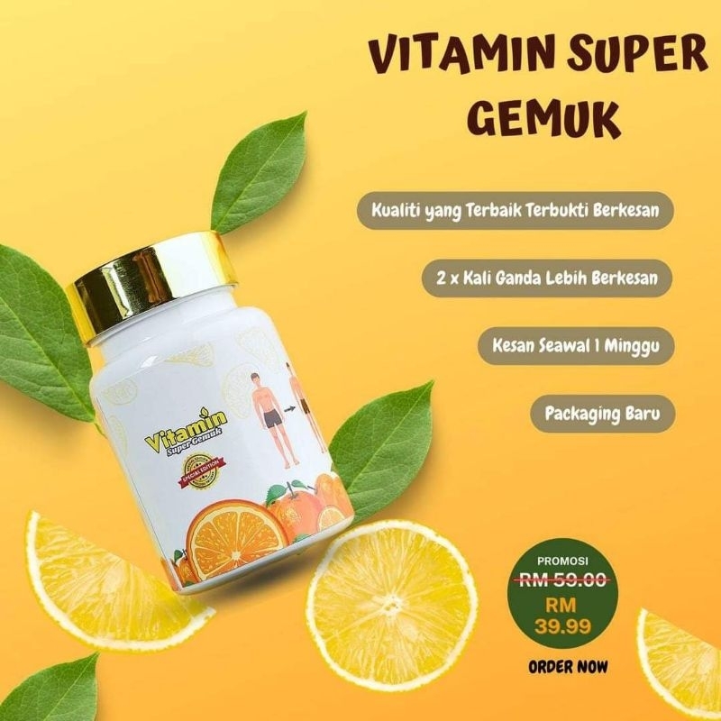 Vitamin Super Gemuk Weight Gain Hq Shopee Singapore