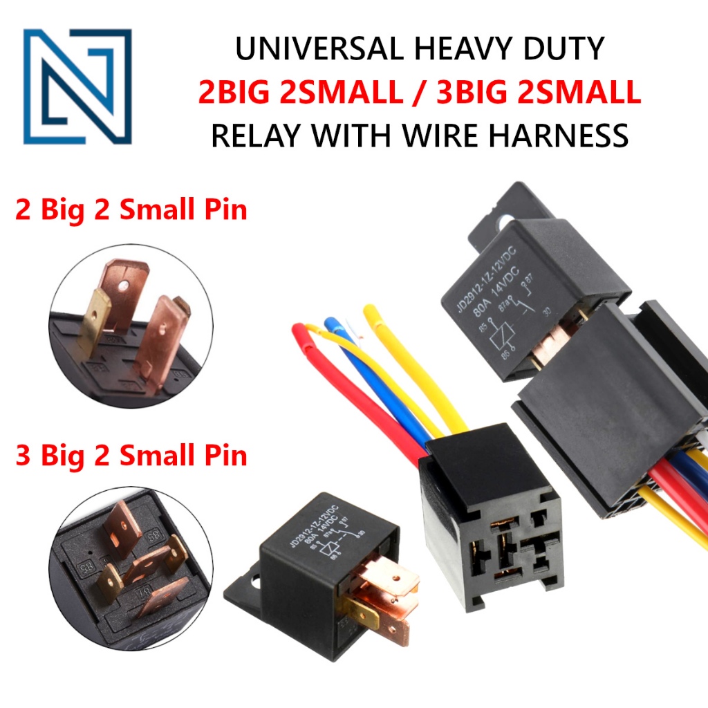 4 Pin 5 Pin 80A 87a Automotive Relay 12V 24V High Quality Waterproof