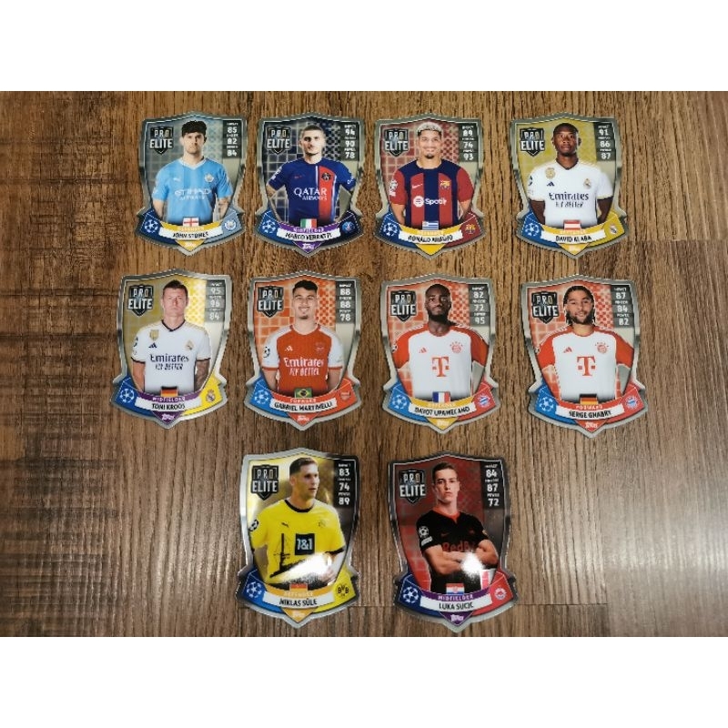 Topps Match Attax UCL 2023 24 Pro Elite Chrome Shield Cards Shopee