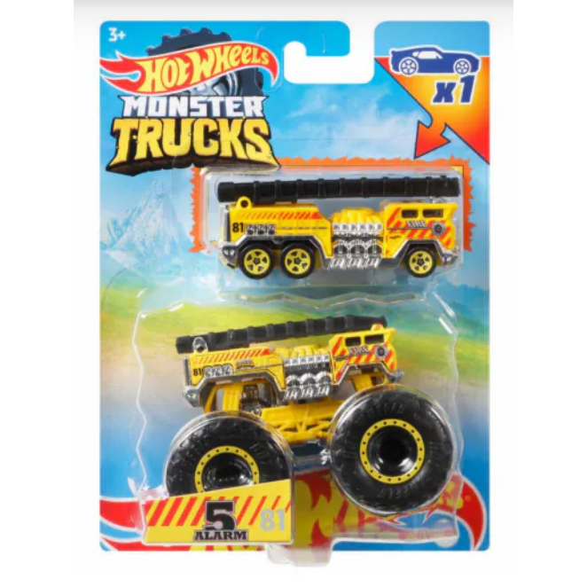 Hot Wheels Monster Trucks Alarm Combo Pack Shopee Singapore