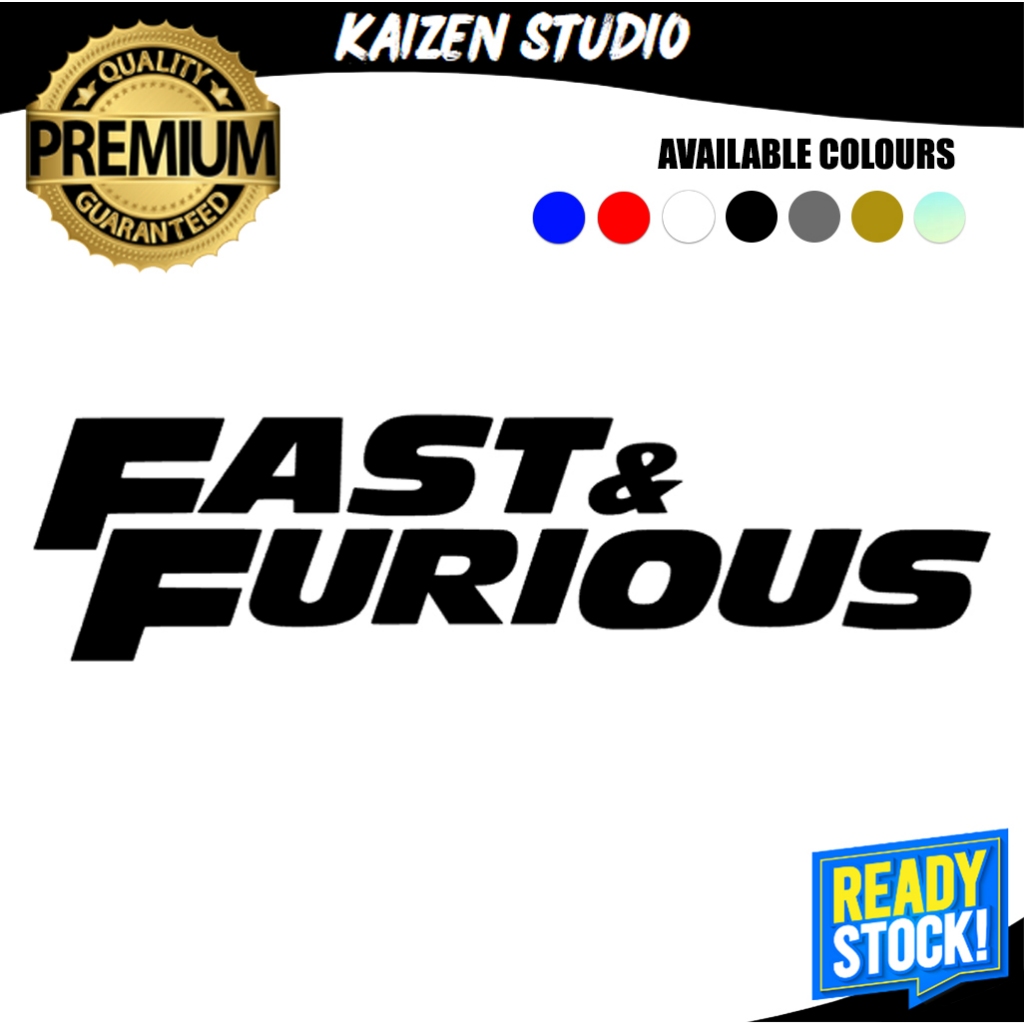 Kaizen Studio Fast And Furious Logo Racing Movie Cermin Kereta Car