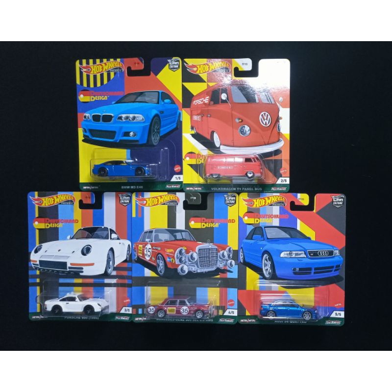 Hot Wheels Car Culture Deutschland Design Full Set Of 5 Volkswagen T1