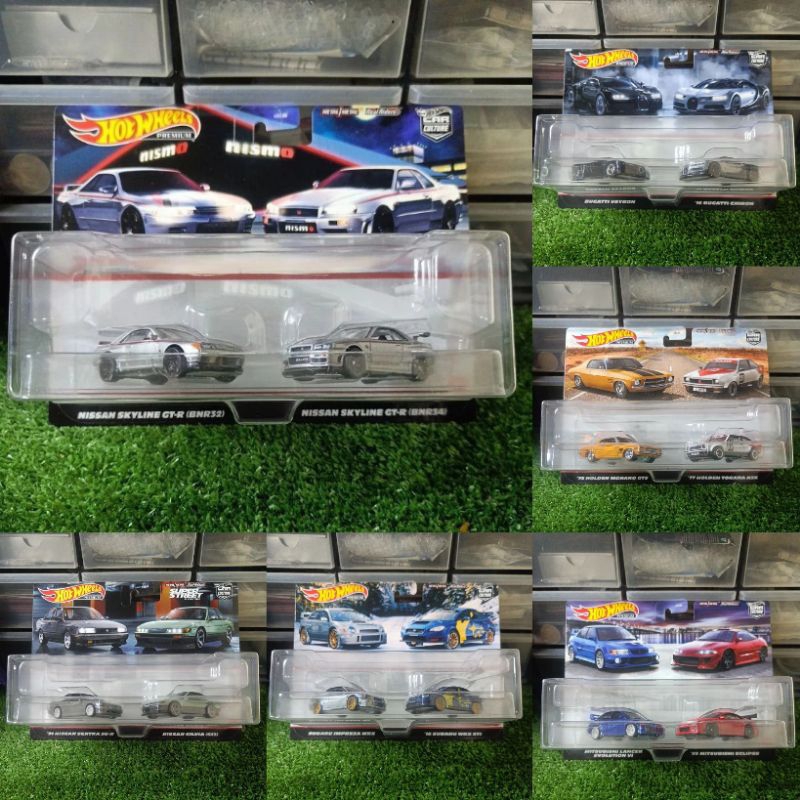 Car Culture Jdm Twin Pack Garage Set Subaru Sentra Bugatti