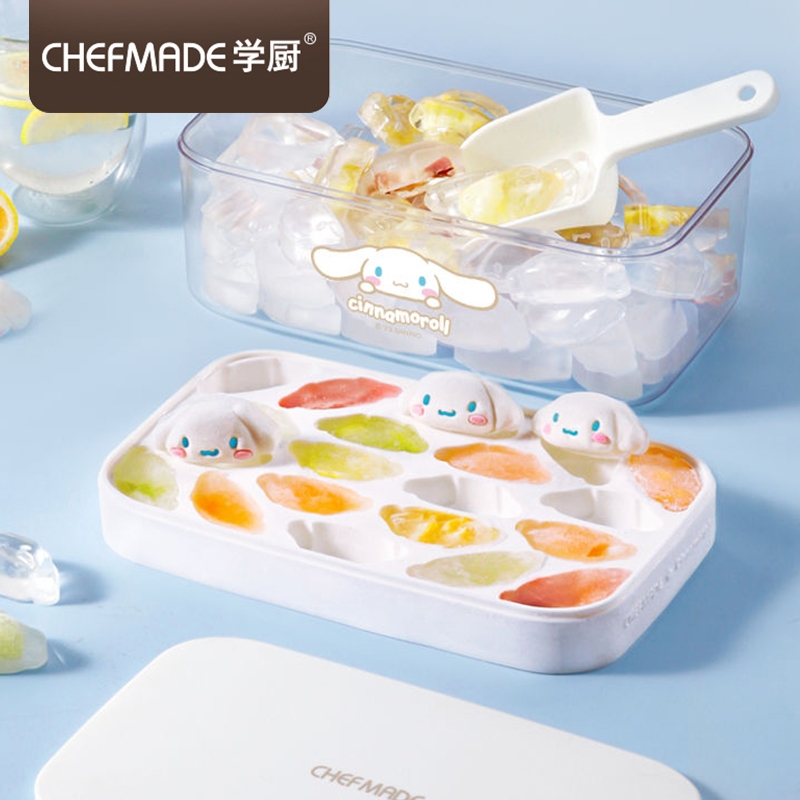 Chefmade Cinnamoroll Ice Cube Tray With Lid And Bin Cl Shopee