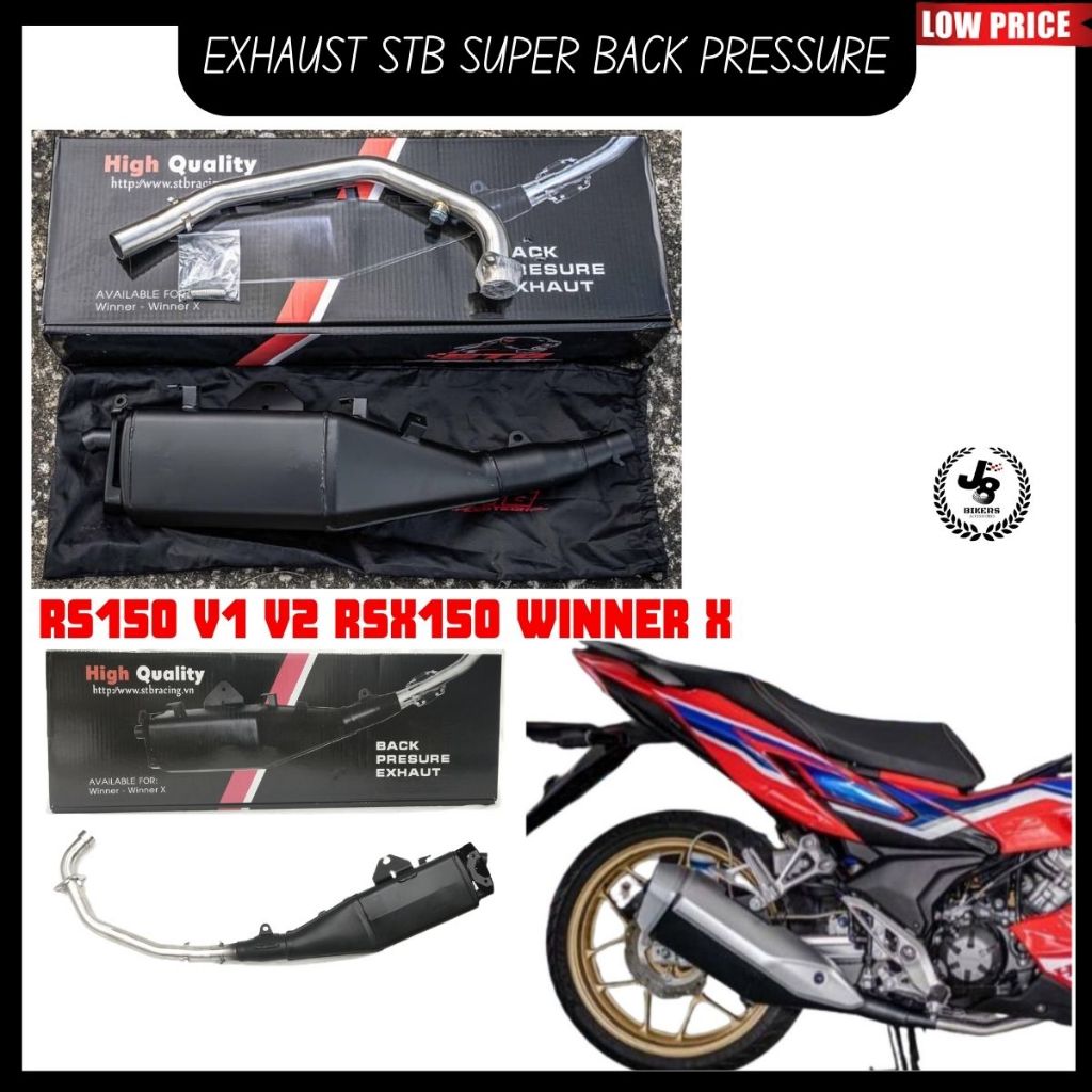 STB Exhaust Super Back Pressure Exhaust For Honda RS150 V1 V2 RSX150