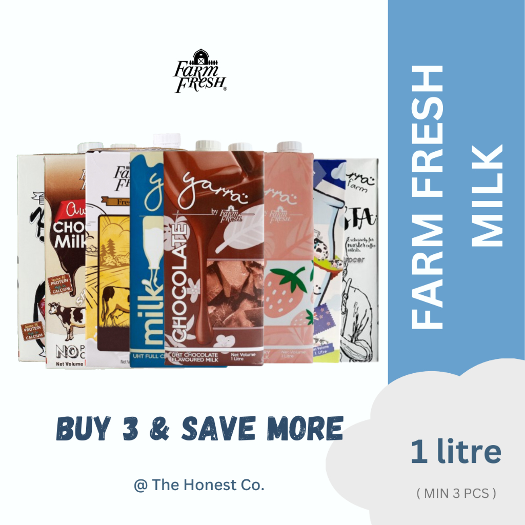 MIN PURCHASE 3 PCS UHT FARM FRESH FRESH MILK 1L YARRA CHOCOLATE