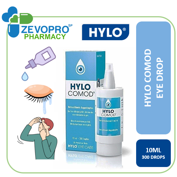 HYLO COMOD 1MG ML EYE DROP 10ML EXP 2026 Shopee Singapore