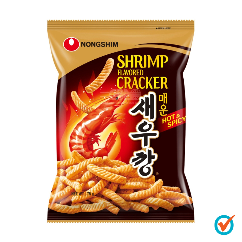 Nongshim Shrimp Cracker Hot Spicy 75g Shopee Singapore