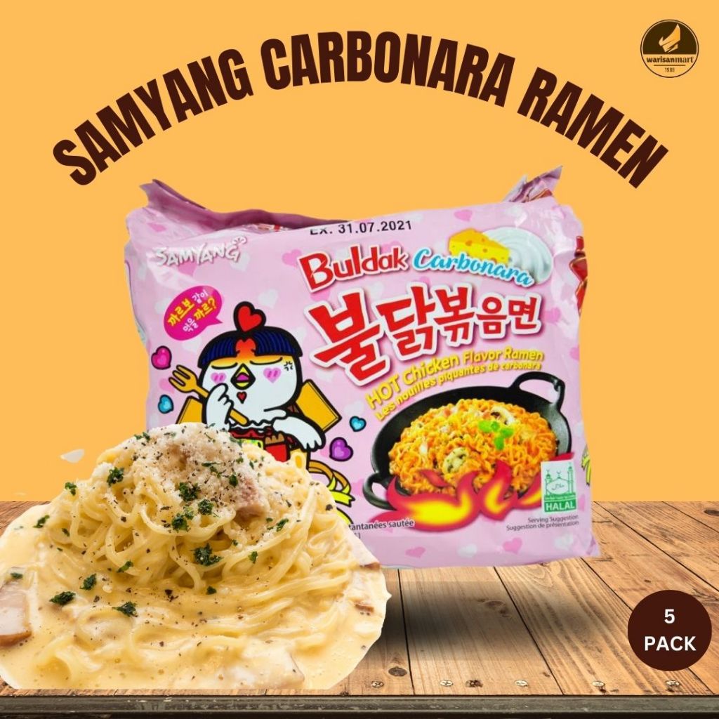 Samyang Ramen Carbonara Hot Chicken Buldak In Pack Shopee Singapore