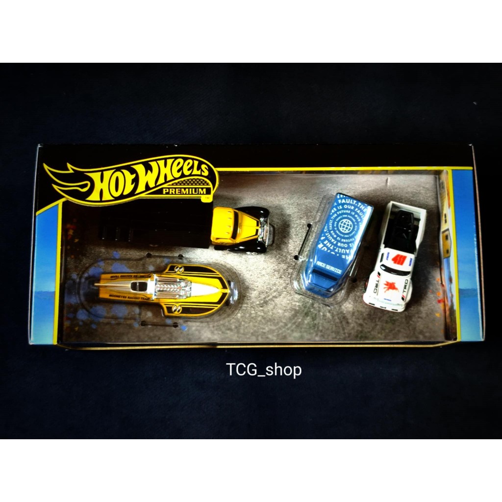 HOT WHEELS PREMIUM BOX COLLECTOR SET VINTAGE RACE TEAM MOONEYES