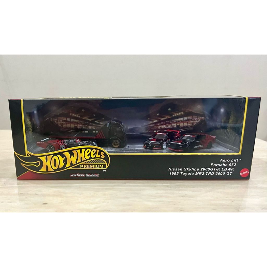 Hot Wheels Premium Garage Advan Toyota MR TRD 2000 GT Nissan Skyline