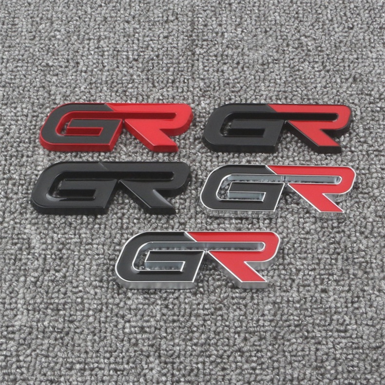 D Car Gr Sport Decal Front Hood Grille Emblem Badge For Toyota Hv