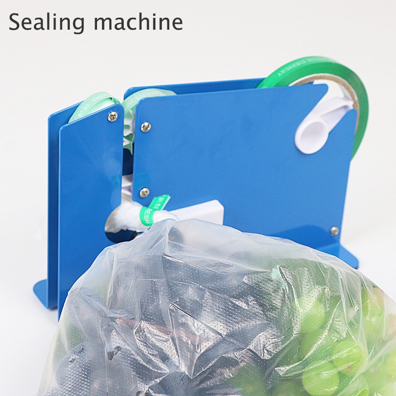 Bag Neck Sealer Tape Dispenser Supermarket Store Bag Packaging Poly Bag