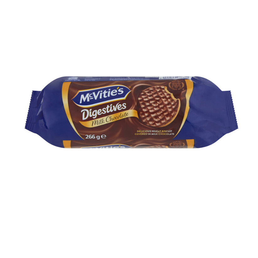 Mcvities Digestives Biscuits Milk Chocolate 266g Sept 14 2024