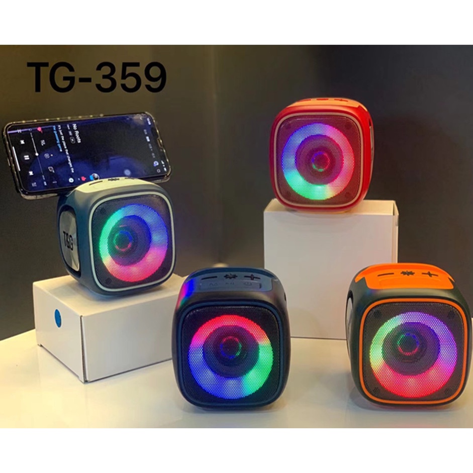 New Tg359 Wireless Bluetooth Speaker RGB Light Subwoofer Bluetooth