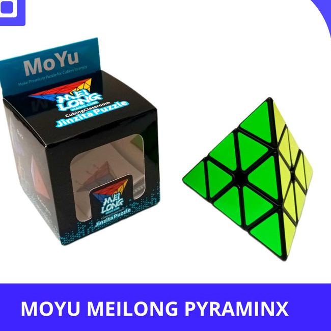 Rubik Pyraminx Moyu Meilong Black Base Original BQB 9D Best