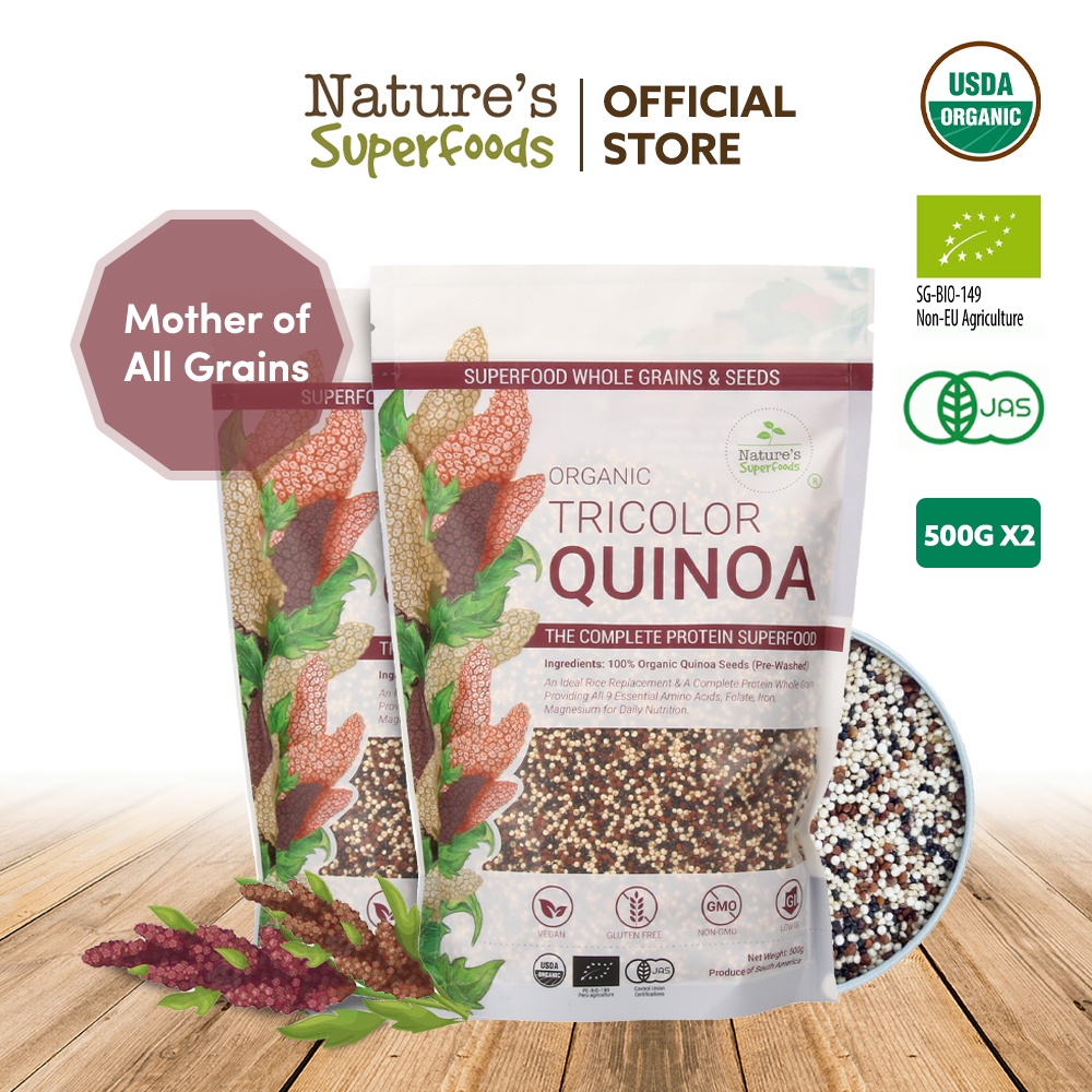 Bundle Deal Nature S Superfoods Organic Tricolor Quinoa Seeds G X