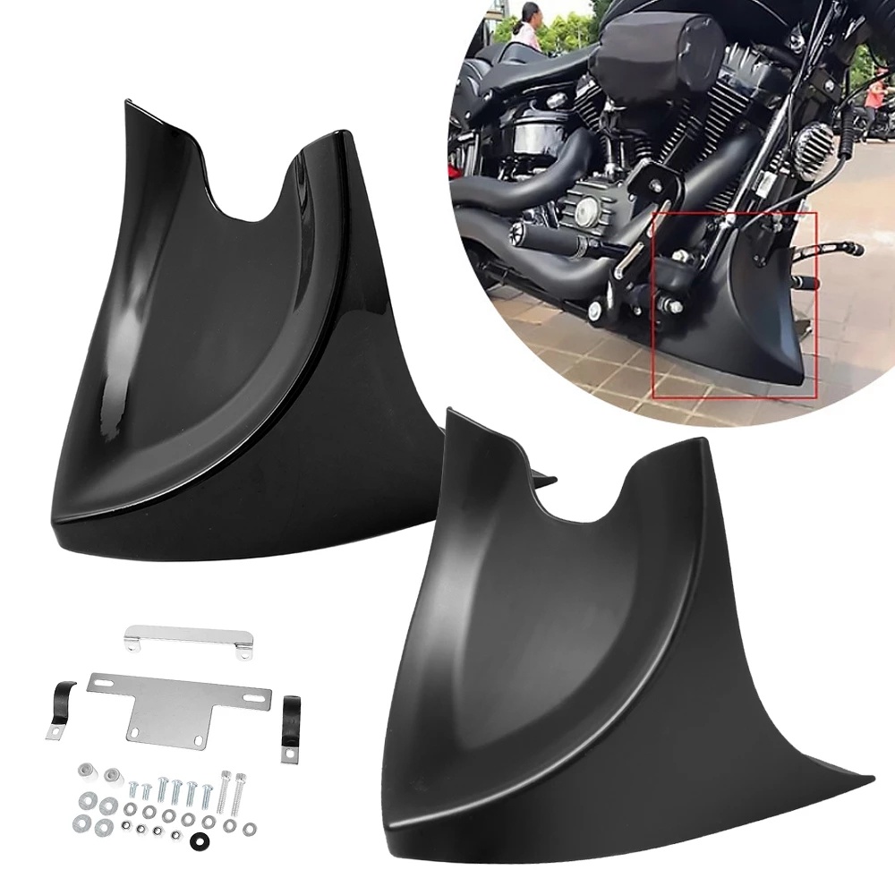 Motorcycle Matte Black Chin Lower Front Spoiler Air Dam Fairing For