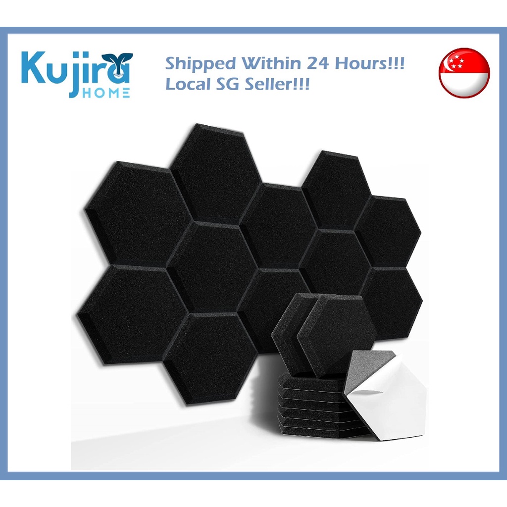 Kujira Homes Pcs Self Adhesive Hexagon Acoustic Panels