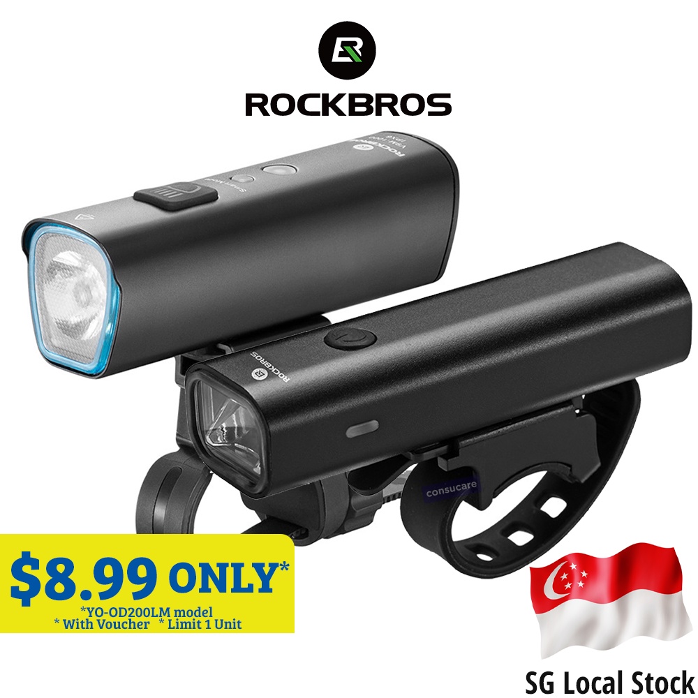 Rockbros Bicycle Headlight Lumens Led And Usb