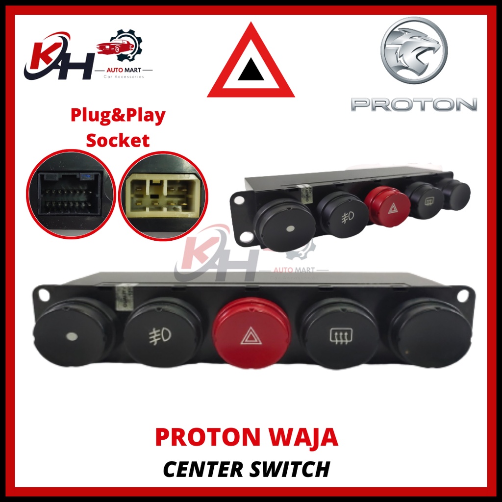 Proton Waja Mmc Campro Center Switch Fog Lamp Heater Emergency Hazard