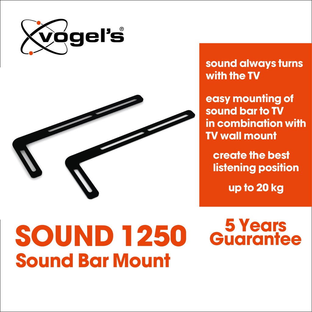 Vogel S SOUND 1250 Soundbar Mount Bracket Up To 20kg 5 Years Warranty