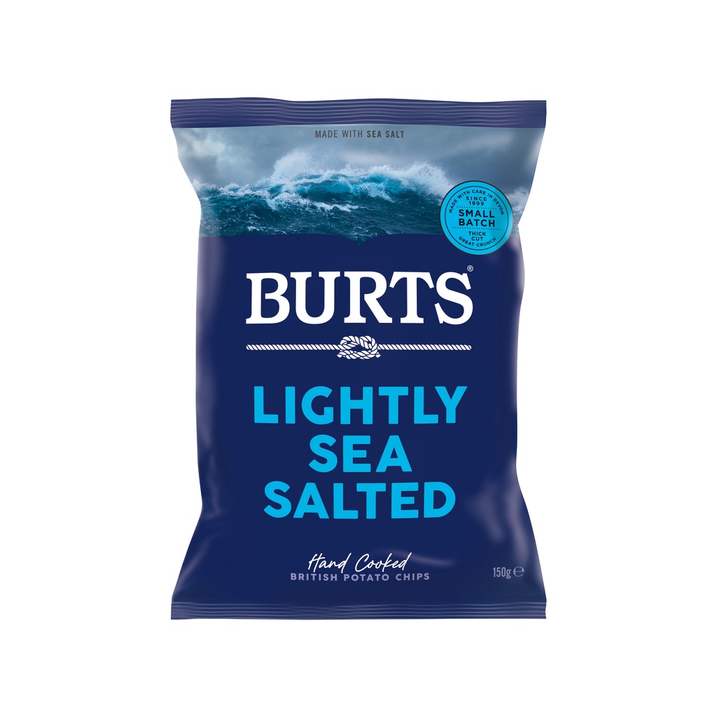 Burts Lightly Sea Salted Potato Chips G Shopee Singapore