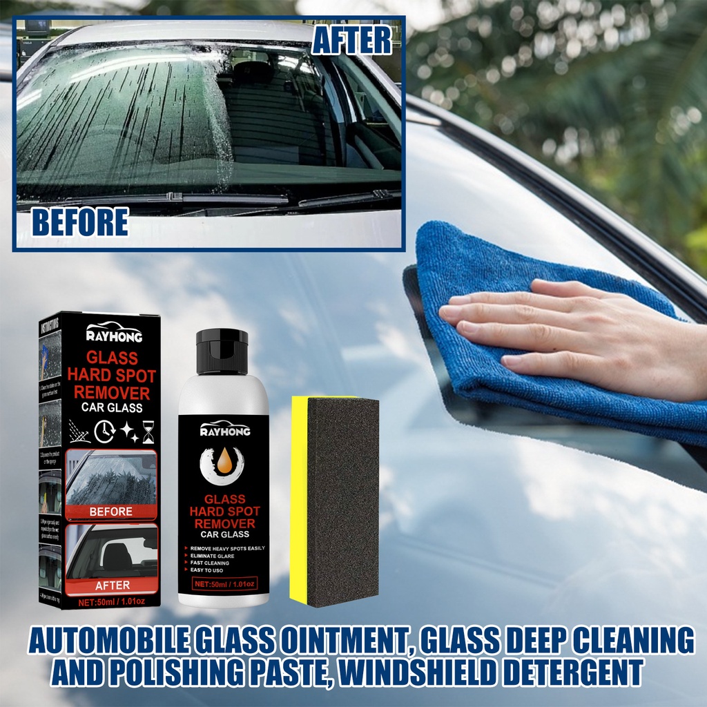 Anti Fog Car Glass Oil Film Removing Paste With Sponge Universal Deep