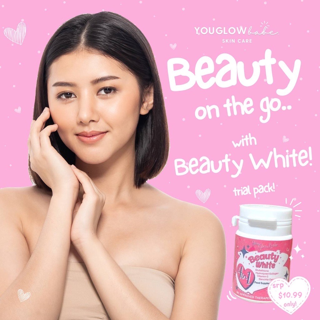 INSTOCKS You Glow Babe Beauty White Glutathione Capsule 4in1 Trial