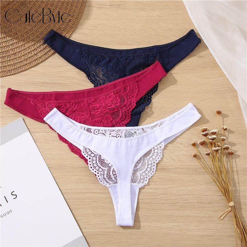 Cute Byte Cute Byte Pcs Set Cotton G String Women Panties Lace