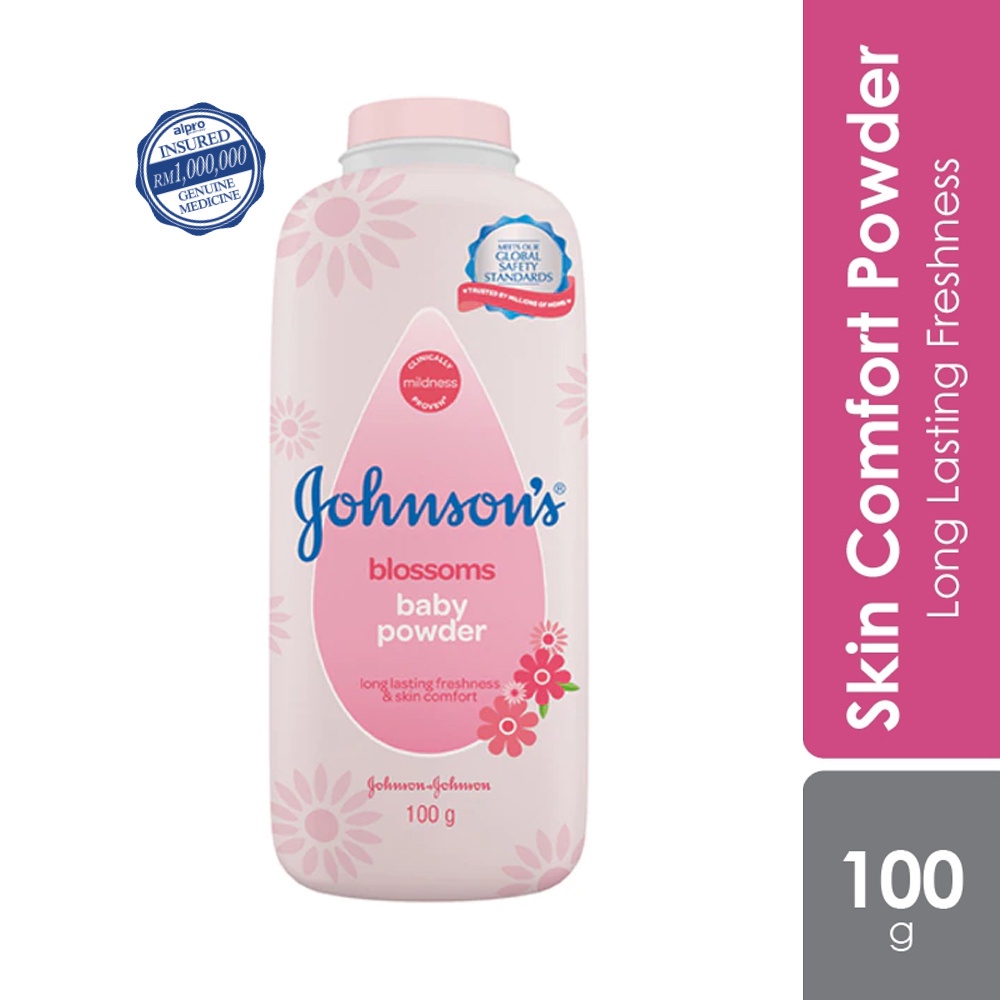 Johnson S Baby Powder Blossoms 100g Long Lasting Protection