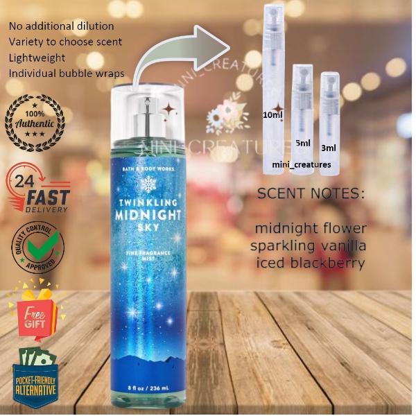 Bath Body Works BBW Body Care TWINKLING MIDNIGHT SKY Shopee Singapore