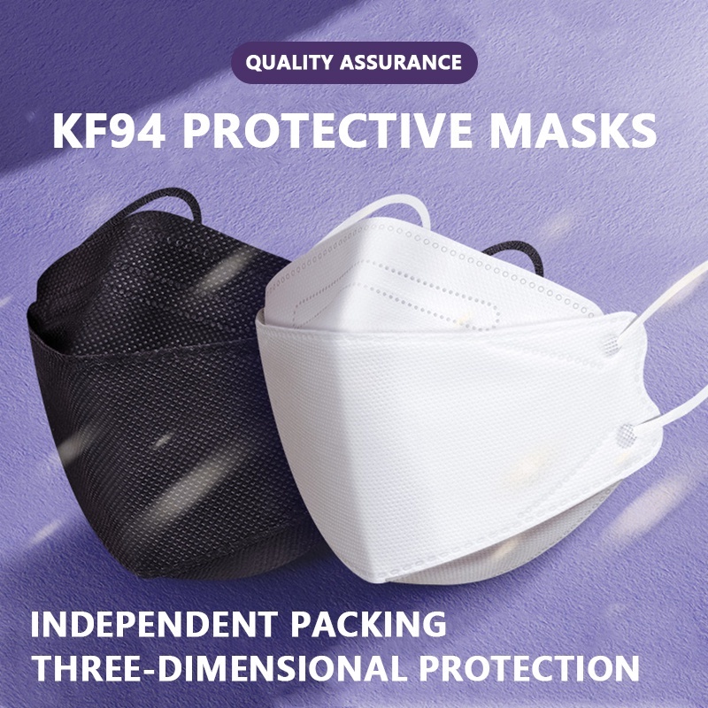 100pcs Korean Style Of KF94 Disposable 4ply Protective Mask Breathable