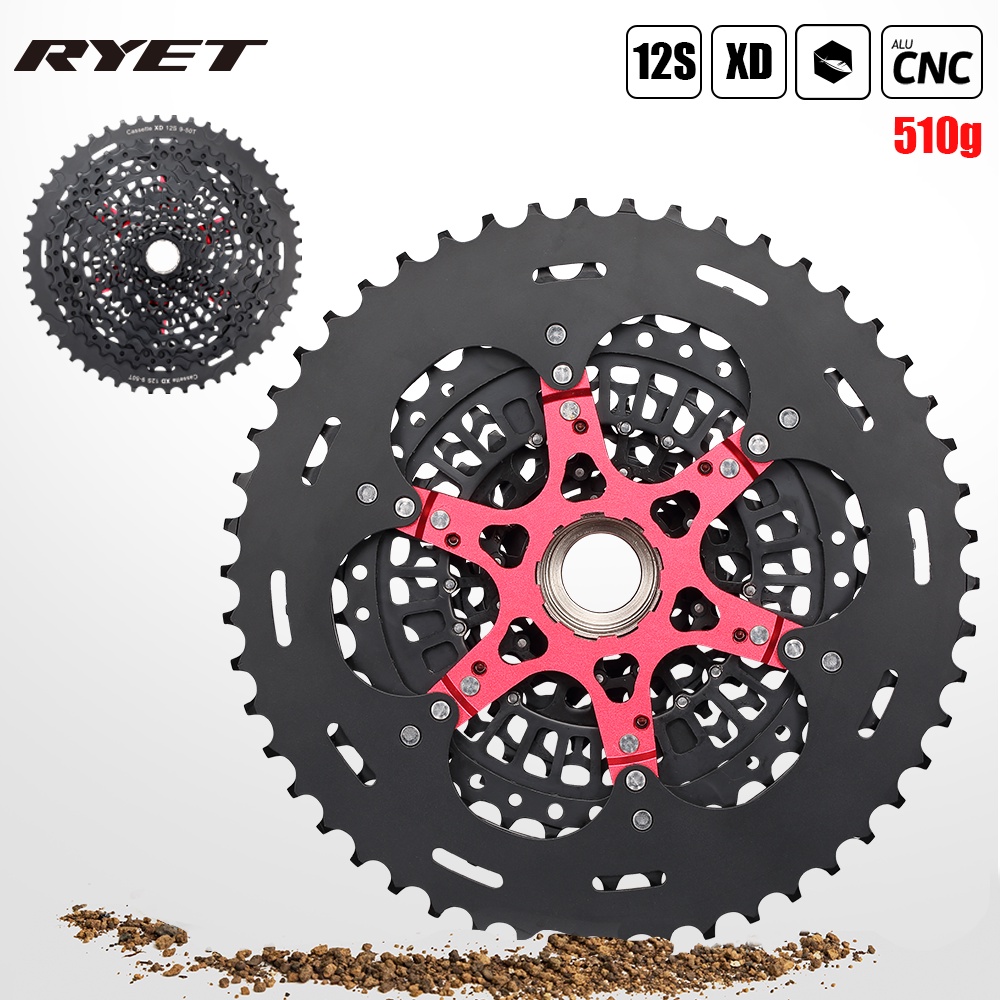 2023 Newest RYET Mountain Bike Cassette Cogs Freewheel 12 Speed Cogs